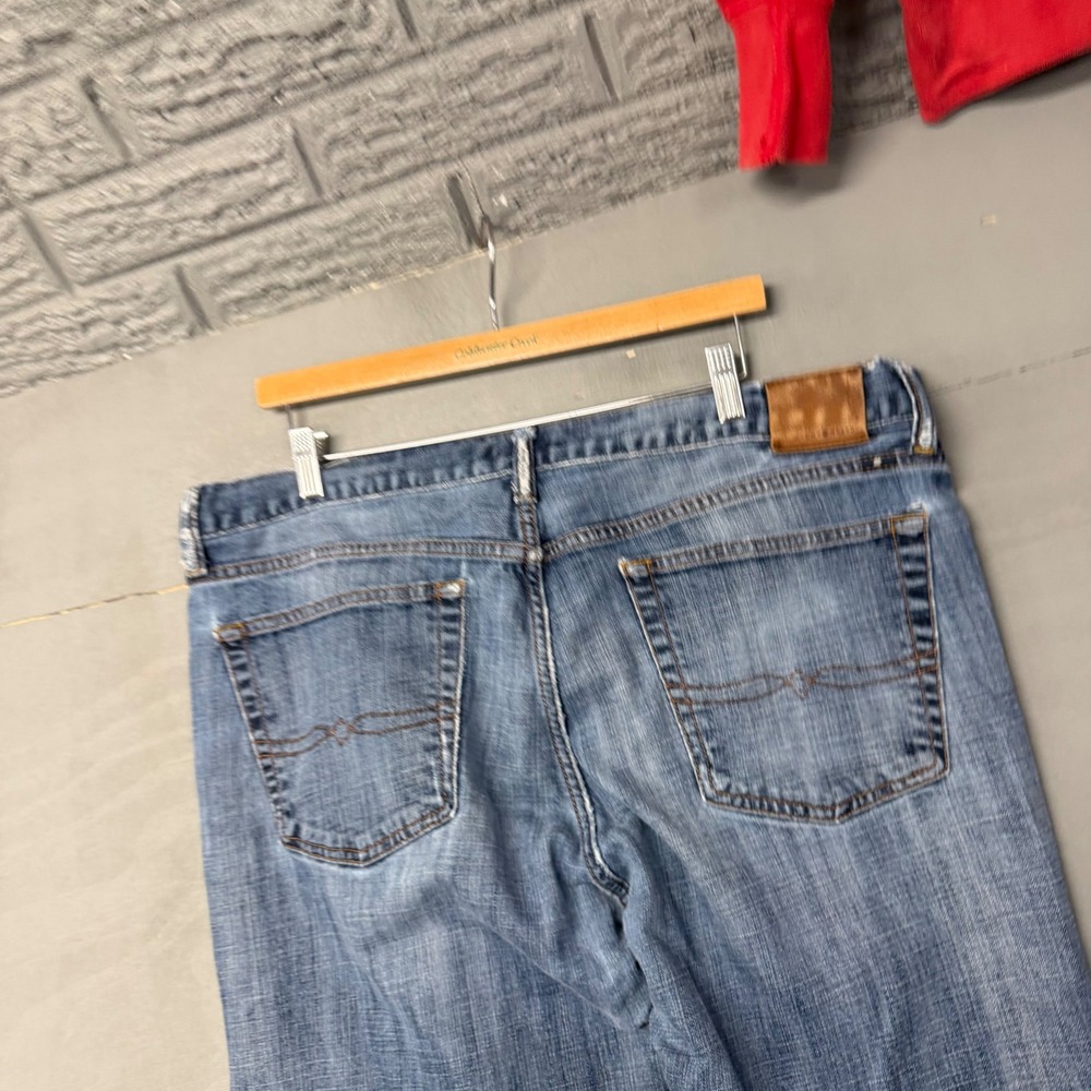Lucky Brand 455 Relaxed Straight Leg Jeans Mens 38x32 Medium Wash Denim‎ 5794